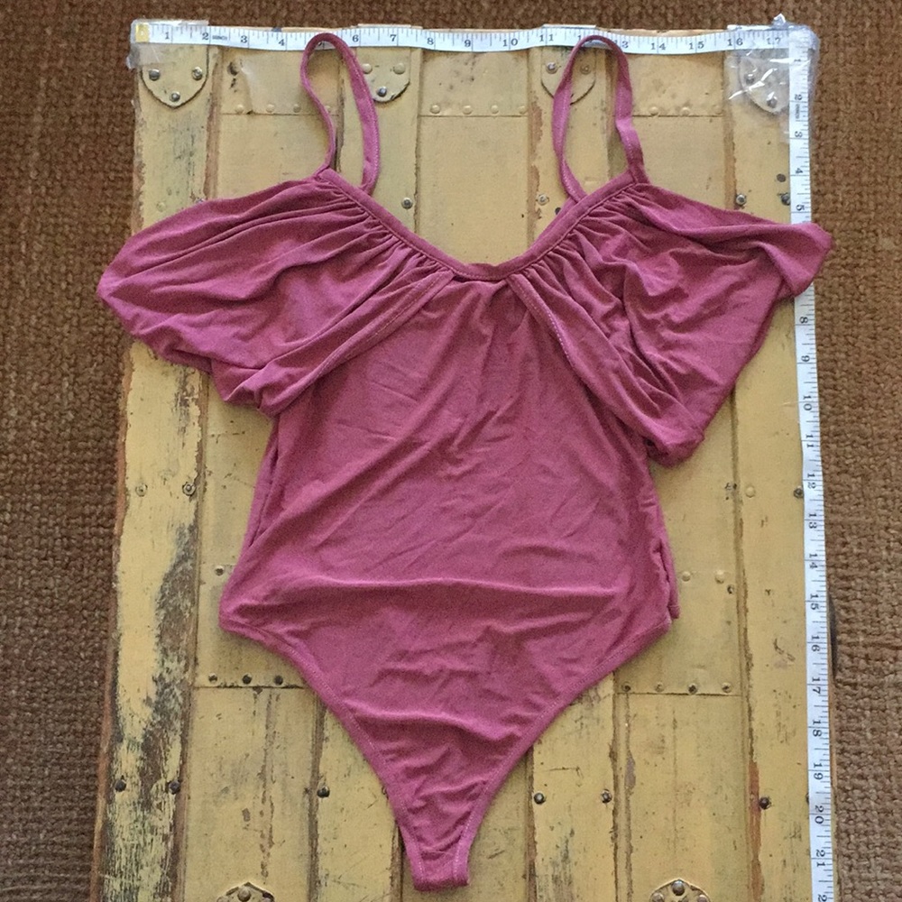 NWT ASOS CLUB L STRETC OFF SHOULDER BODYSUIT TOP 4 - Picture 2 of 13